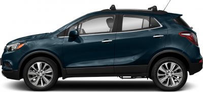 Side profile of a compact SUV with alloy wheels