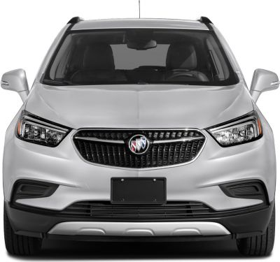Front view with distinctive grille and headlights of a compact SUV