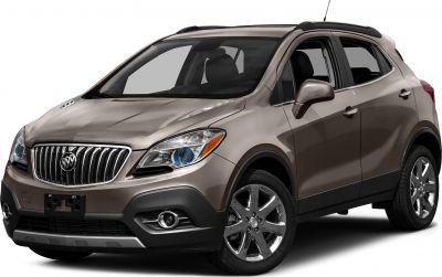 Compact SUV front side with unique headlights and chrome grille