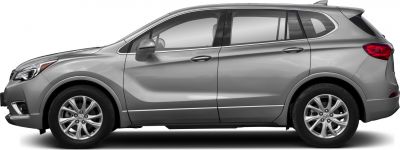 Side profile of a silver mid-size SUV with alloy wheels