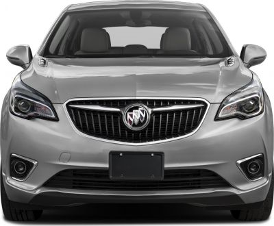 Front grille, headlights, and fog lights of a modern SUV.