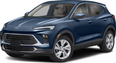 Front-side view with sharp headlights and large grille on compact crossover