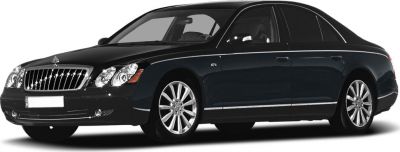 Luxury sedan with prominent front grille and multi-spoke alloy wheels