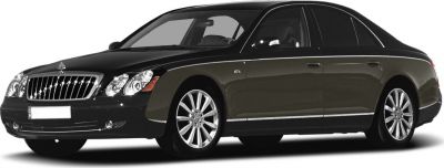 Luxury sedan with distinctive front grille and elegant side profile