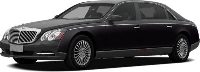 Luxury sedan with chrome grille and multi-spoke wheels
