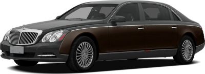 Luxury sedan with distinct front grille and elongated body