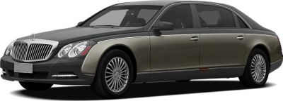 Long wheelbase luxury sedan with dual-tone paint and distinctive front grille
