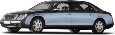 Extended luxury limousine with dual-tone paint and a stretched wheelbase