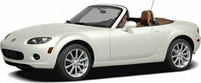 White convertible roadster with compact sporty design