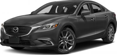 Front and side profile of sedan with alloy wheels and updated headlights