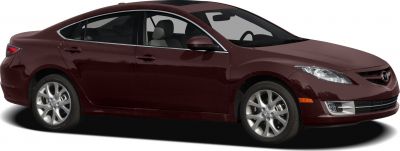 Sleek aerodynamic sedan body and multi-spoke alloy wheels