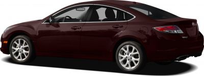 Side and rear view of a sedan with alloy wheels and distinctive taillights