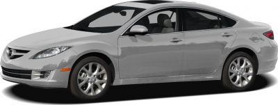 Sleek mid-size sedan with streamlined body and alloy wheels