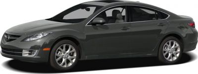 Side profile of a 4-door sedan with alloy wheels and sleek window design