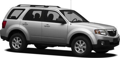 Silver mid-size SUV side profile with roof rails and alloy wheels
