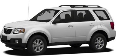 Side profile of a 4-door SUV with roof rails and alloy wheels