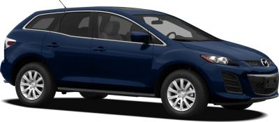 Side profile of a mid-sized SUV with alloy wheels and tinted windows