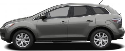 Side profile showing smooth body lines and unique rear window design.