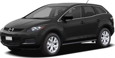 Black SUV with sleek headlights and alloy wheels side profile