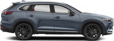 Side profile of modern SUV with black alloy wheels.