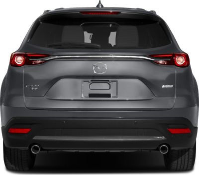 Rear view with redesigned tail lights and dual exhaust