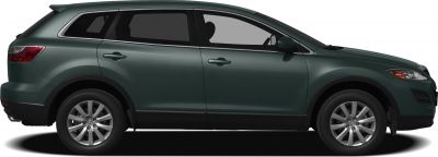 Side profile of mid-size SUV with alloy wheels and tinted windows
