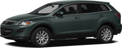 SUV side profile and alloy wheels in green paint