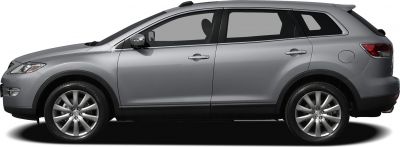 Side profile view with alloy wheels and roof rails
