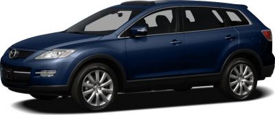 Side profile of a sleek SUV with alloy wheels
