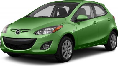 Green 5-door hatchback with sleek front and alloy wheels
