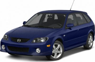 Blue station wagon with compact design and sporty alloy wheels
