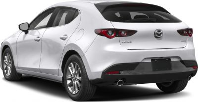 Rear hatchback with dual exhaust and circular taillights