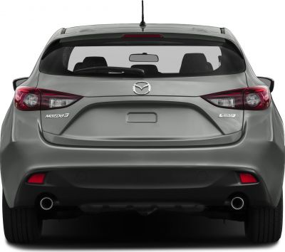 Rear view with dual exhausts and distinct tail lights