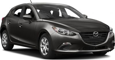 Compact hatchback front side with sleek headlights and bold grille