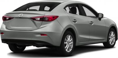 Rear and side view with distinctive taillights and sedan profile