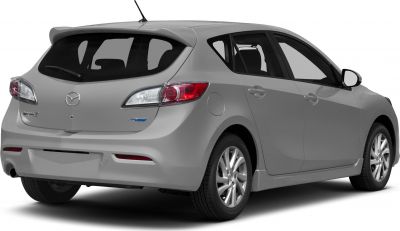 Rear hatchback view with modern tail lights and rear wiper