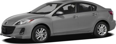 Side profile of a gray sedan with alloy wheels.