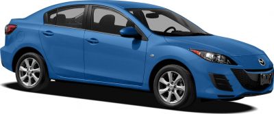 Side profile of a compact sedan with alloy wheels and aerodynamic styling