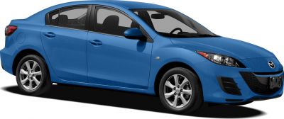 Blue sedan with sporty alloy wheels and modern headlights