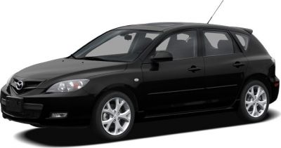 Front and side profile of a sleek hatchback with alloy wheels