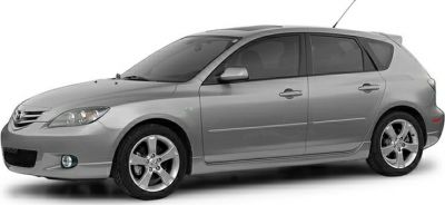 Silver hatchback with alloy wheels side profile
