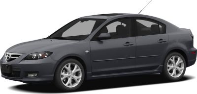 Dark gray four-door sedan with sleek front fascia and alloy wheels