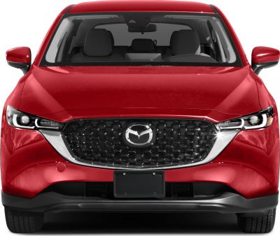 Front view with grille and LED headlights