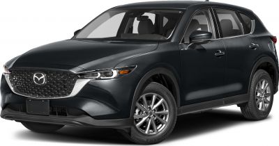 Front and side view of an SUV with signature grille and LED headlights