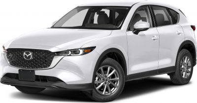 White SUV with LED headlights, black grille, and alloy wheels.