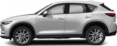 Sleek side profile with aerodynamic body lines and alloy wheels