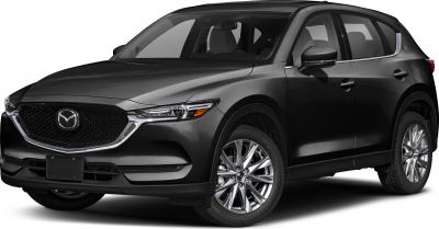 Front grille and headlight design with side profile of SUV
