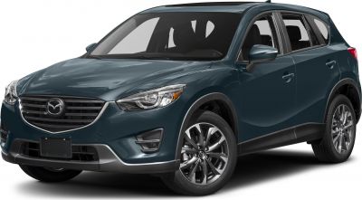 Front and side view of SUV with LED headlights and alloy wheels