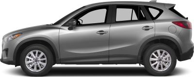 Side profile of compact SUV with alloy wheels