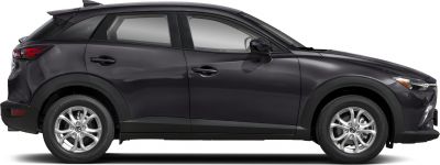 Side profile of a compact SUV with alloy wheels